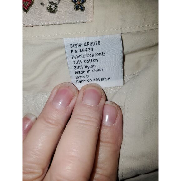 Mudd Jeans Women's Light Weight Khaki Boho Cargo Adventure Drawstring Size 3 - Picture 7 of 12